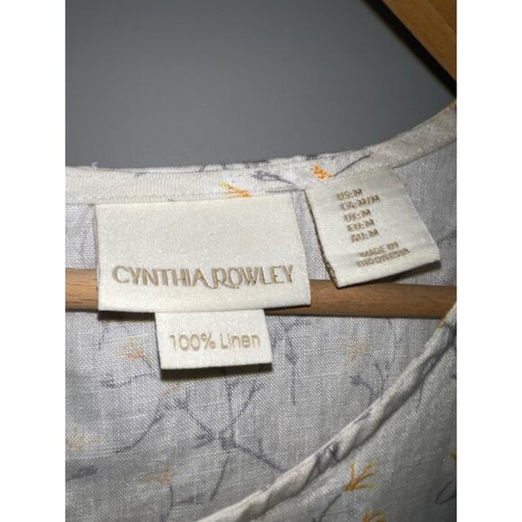 Cynthia Rowley 100% linen dress Size M - Picture 6 of 8